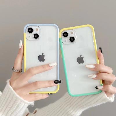 China New Arrival Candy Color Shockproof Girl Phone Case For Iphone 6G 6P 7G 7P XS max XR Protect Well Clear Cell Phone Case for sale