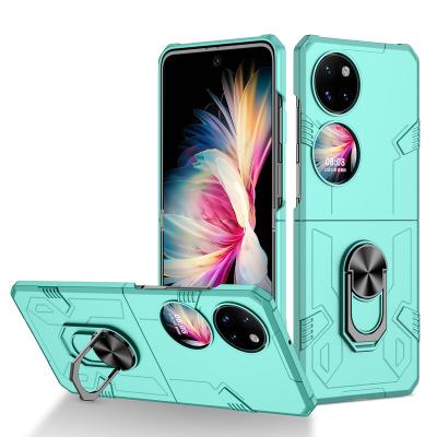 China Magnet Shockproof Shockproof 360 Degree Ring Phone Case For Huawei P50 Pocket Newly Fully Protective Phone Cover For Huawei P50 Pocket for sale