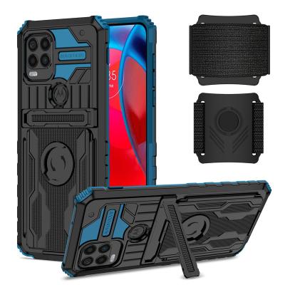 China Flexible Kingkong Wrist Strap Sports Shockproof Mobile Phone Shell Case For Motorola Moto G Stylus 5G Armor Kickstand Case 2021 for sale