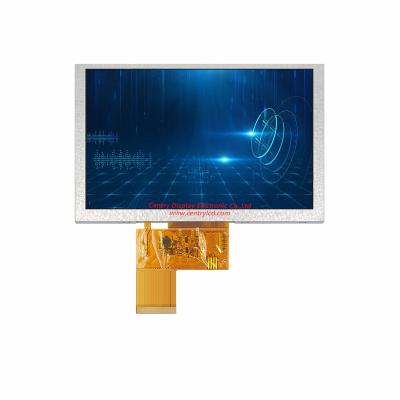 China 40 PIN High brightness 450nits 5 inch 800x480 tft lcd display screen with touch screen 5.0