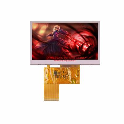 China 4.3 Inch 480*272 1000nits High Brightness ILI6480 Driver IC For Medical Display Screen 4.3