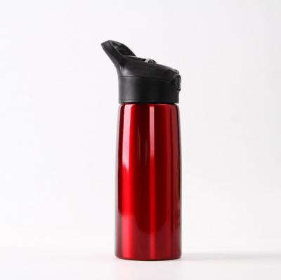 China Sustainable Stainless Steel Water Bottles Flask Mug Cup Tumbler Bottle With Single Wall Straw for sale