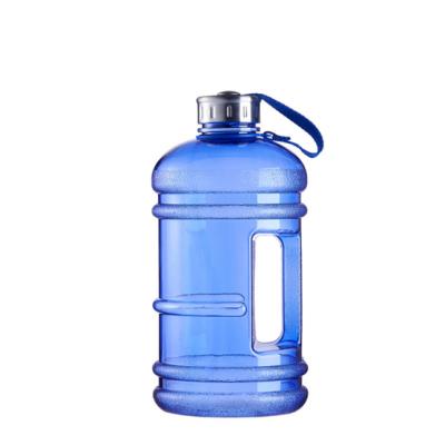 China Sustainable Hot Selling GYM Sport 2.2L Amazon BPA Water Bottle Large Capacity Clear PETG Plastic Water Bottle for sale