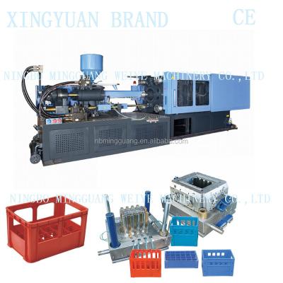 China Horizontal 500ton Plastic Beer Crate Making Injection Molding Machine for sale