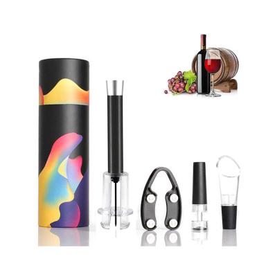 China 2020 Newest Wine Opener Wine Opener Air Pressure Wine Opener Single Compressor Needle Type Wine Bottle Opener Set for sale