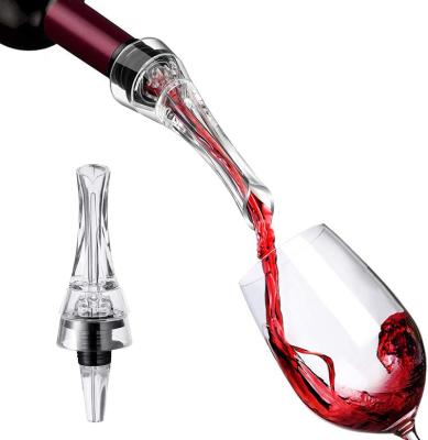 China 2022 Popular Drinking Tool Top 5 Premium Wine Aerator Pourer Spout Professional Quality 2-in-1 Wine Aerator for sale