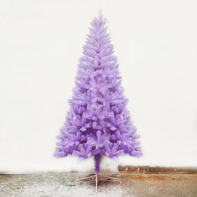 China Custom 2021 Christmas Irnaments Christmas Party House Bed Pre PVC Decorated Christmas Tree for sale