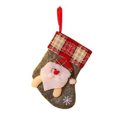 China Christmast Ornament Children's Candy Sack Cartoon Small Socks Gift Bag Ornament Christmas Stockings Wholesale for sale