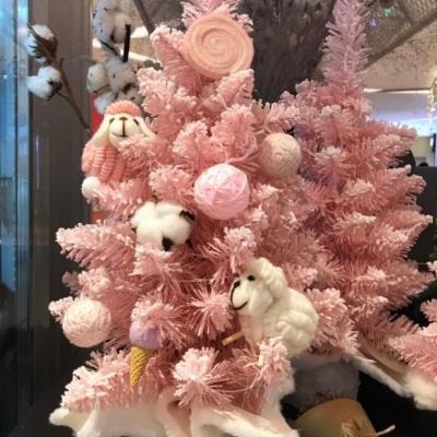 China New Christmas 2021 Christmas Tree White Pink Green Color Blue Christmas Tree Mini for sale