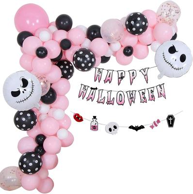 China Party Decoration 3D Bat Spider Web Arch Set Halloween Balloon Decorations for sale