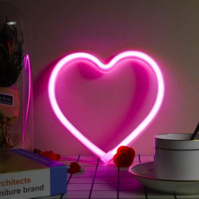 China Holiday Home Decoration Decoration Festival Heterosexual Heart Led Strip Light Neon for sale