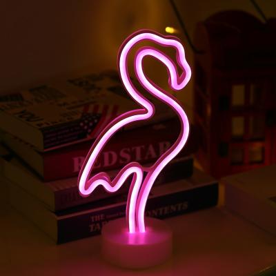 China Festival Indoor Decoration Led Neon Lamp Sign Night Light Colorful Holiday Led Unicorn Flamingo Rainbow Wall Sign Neon for sale