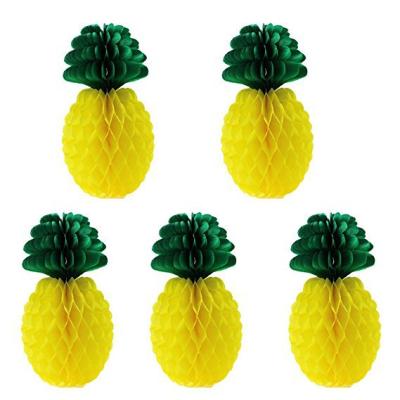 China New Year Christmas Pineapple Honeycomb Balls Birthday Party Decoration Fruit Honeycomb Chinese Paper Balls For Sale Paper Decoration for sale