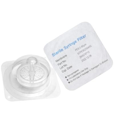 China Membrane: PEPL PVDF Wholesale Lab Supplies Sterile 0.22um High Quality Syringe Filter for sale