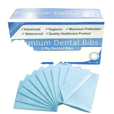 China Hot Sale Dental Disposable Paper Dental Bib Bibs Medical Disposable for sale