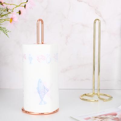 China Viable Home Decoration Kitchen Large Roll Paper Towel Holder Rack Kitchen Organization Storage Paper Towel Holders for sale