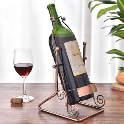 China Viable Home Decor Wine Rack Kitchen Countertop Wine Rack Display Swing Wine Table Rack for sale