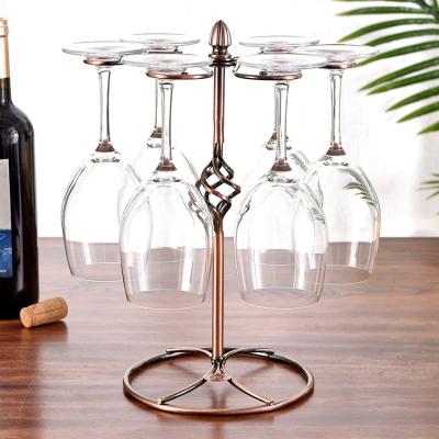 China European handmade high quality home wine glass stand viable for wine glass rack for sale