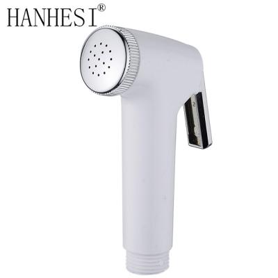 中国 Classical model ABS Hand Held Bidet Spray Chrome White Color Shattaf 販売のため