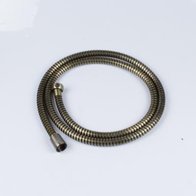 China Leak-proof Stainless Steel Antique Bronze Double-Lock Flexible Shower Hose for sale