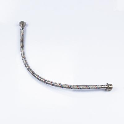 China 1 2 Inch Female And Male Braided Shower Hose Stainless Steel Flexible Knitted Pipe en venta