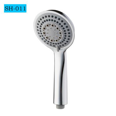 China Shower Manufacturer 5 Functions Chrome Plated ABS Plastic Water saving Bathroom Rainfall Portable Handheld Shower Head à venda