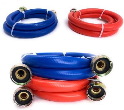 China amazon hot sale hot&cold water supply pvc plumbing flexible hose for washing machine 3/4 inch 4ft à venda