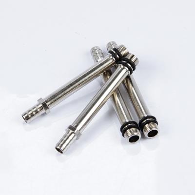 China Brass Shower Hose Parts Nickel Plating M10*1 Sanitary Ware Flexible Pipe Fittings à venda