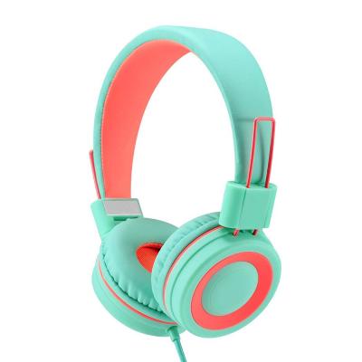 China Headband Volume Limited Adjustable Over-Ear Headphone Kids Foldable Cable Earphone For Boy Girl Teen Child for sale