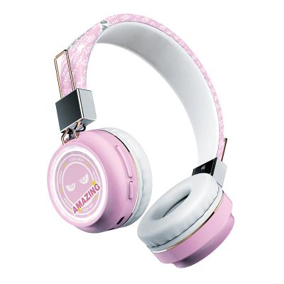 China Custom Wireless Headband Headphones Highs Made Electronics Cartoon Headset Cute Earphone For Girls for sale