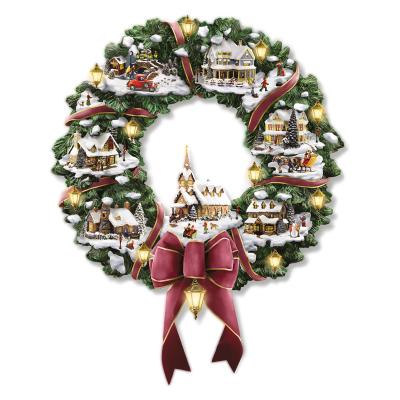 China American 2021Christmas Tree Carving Train Rotating Decorations Stick Window Paste Stickers Christmas Home Holiday Decoration for sale