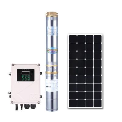 China Kepeida 4DSP9/45-D110/750 45meter 9m3/h 4inch 110V High Efficiency DC Stainless Steel Solar Power Submersible Water Pump for Agriculture System for sale