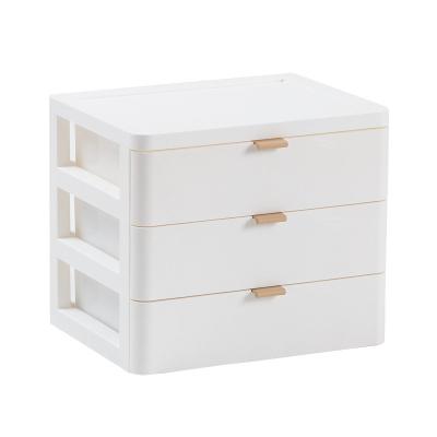 China Factory direct sale lightweight simple wind drawer type cosmetic storage box for bedroom for sale