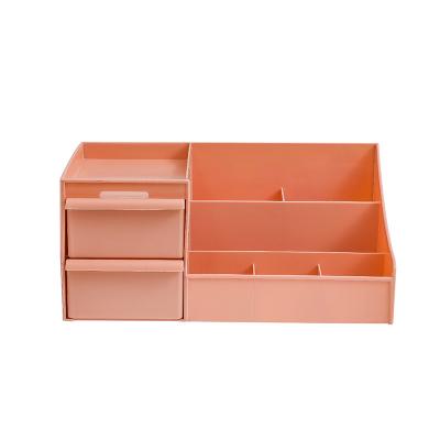 China Unprinted Type Central Institute of Statistics Influencer Wind Drawer Multi-Grid Desktop Debris Storage Box Women's Cosmetics Storage Box Student Dormitory Cosmetics Matching Box for sale