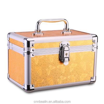 China Women Cosmetic Selling Multifunctional Aluminum Color Can Be Customized Professional Portable Storage Makeup Box for sale