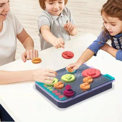 China Children Interactive Toys Kindergarten Game Cogwheel Baby Educational Study Toys For E7985 5 Year Old for sale