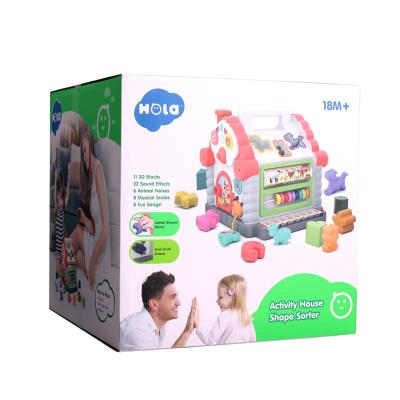 China Activity Room Shape Sorter Toys for Baby Educational Toys Wholesale with Light and Music 739 for sale