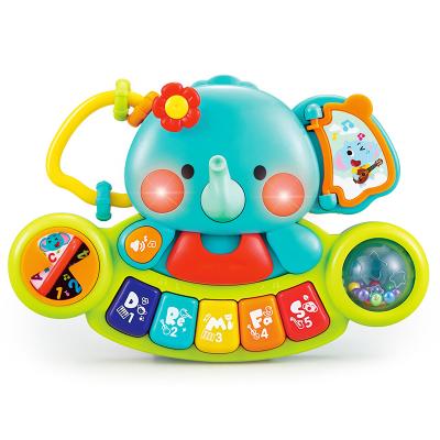 China Manufacture Elephant Keyboard Battery Operated Piano for Kids Baby Toys Musical with Light and Music for sale