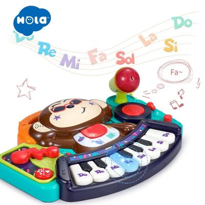 China Hot Published Top DJ Monkey Keyboard Piano Organ Battery Operated Baby Toys For 1 Year Old Baby for sale