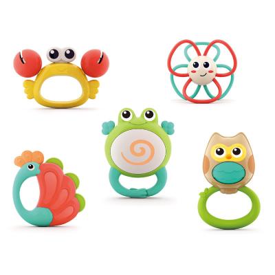 China Plastic Animal Orchestra Baby Rattles Toys Set Professional Manufacturer Baby Rattles Baby Toys for sale