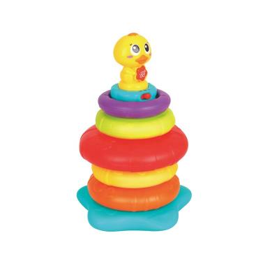 China Early Learning Game Set Carryover Baby Toys Rainbow Baby Toys 5 Months Rings Stacking Toy 2101 for sale