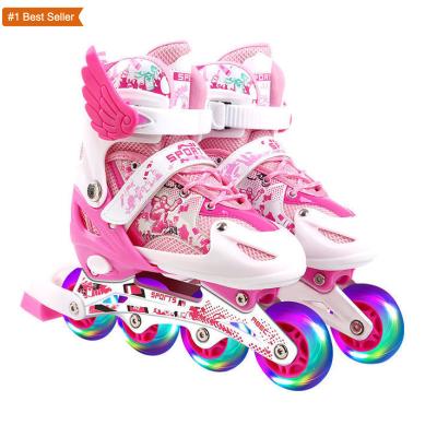 China EVA Istaride Adjustable 4 Wheels Rollerskates Roller Scating Skiting Shoes Instant Integrated Roller Skates For Kid for sale