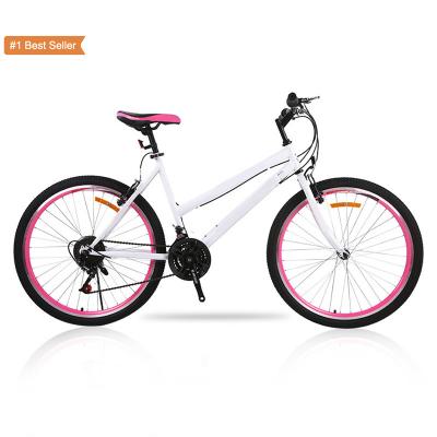 China Istaride Steel 2022 Ladies Road Hybrid Bike 26 Inch Carbon Steel Frame City Bicycle Cycle Bicicleta De Ciudad For Men Women for sale