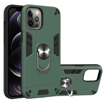 China Shockproof Shockproof Phone Cases for iphone 14 Plus TPU+PC Tank Style Case for iPhone 14 Pro with Magnetic Ring Holder Case for sale