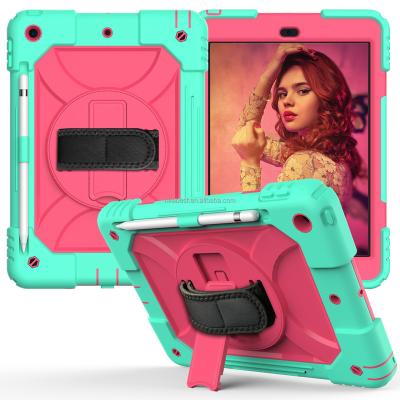 China Shockproof Hot Sale PC Silicone Tablet Case for iPad 10.2 Shockproof Protect Covers for i pad 10.2 Kids tablets Cases Tablet Children Cover for sale