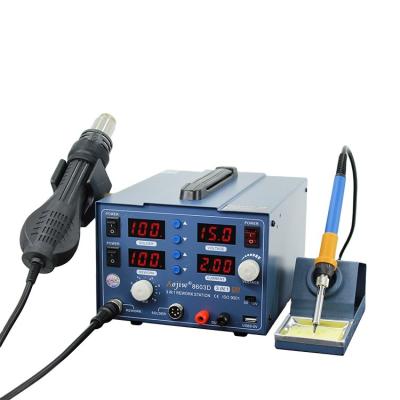 China aojiw 8603D 3A 3 in 1 Soldering Iron Power Supply Air Gun Rework Station Knife Temperature Hot Origin Digital 8603D for sale