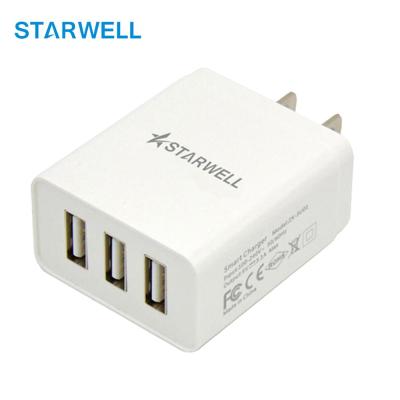 China 5v 3.1a 3 Port USB Wall Charger Safety Approved For Smart Phone 450*400*180mm for sale