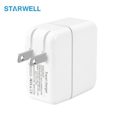 China For Universal Mobile Phone Charger USB 5v 4.8a Travel Dual Port Adapter With USB Charger for sale