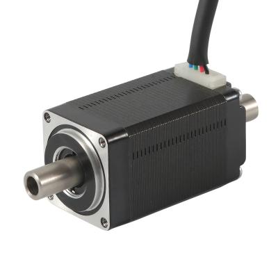 China Dual Shaft NEMA11 28mm Hollow Hybrid NEMA11 Stepper Motor for sale