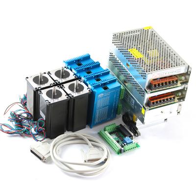 China DC China High Quality 57x57x112mm 1.8 Degree 2 Phase 3n.m High Torque Nema 23 Stepper Motor + dm542 Driver + Power Supply Nema 23 Stepper Motor Kits for sale